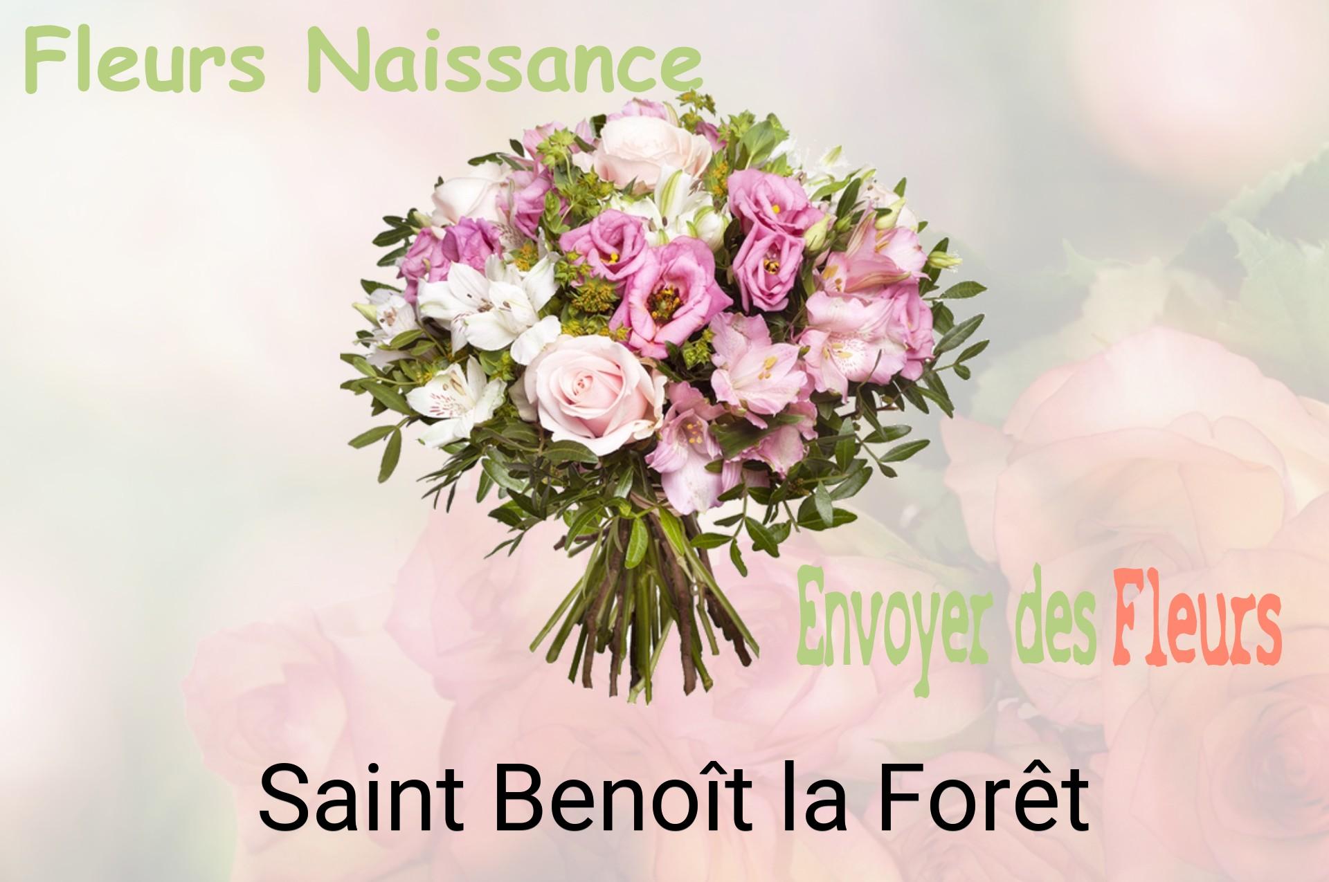 Bouquet de fleurs de naissance livré à Saint-Benoît-la-Forêt